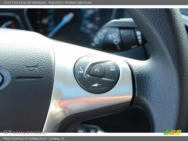 Ruby Red / Medium Light Stone 2014 Ford Focus SE Hatchback