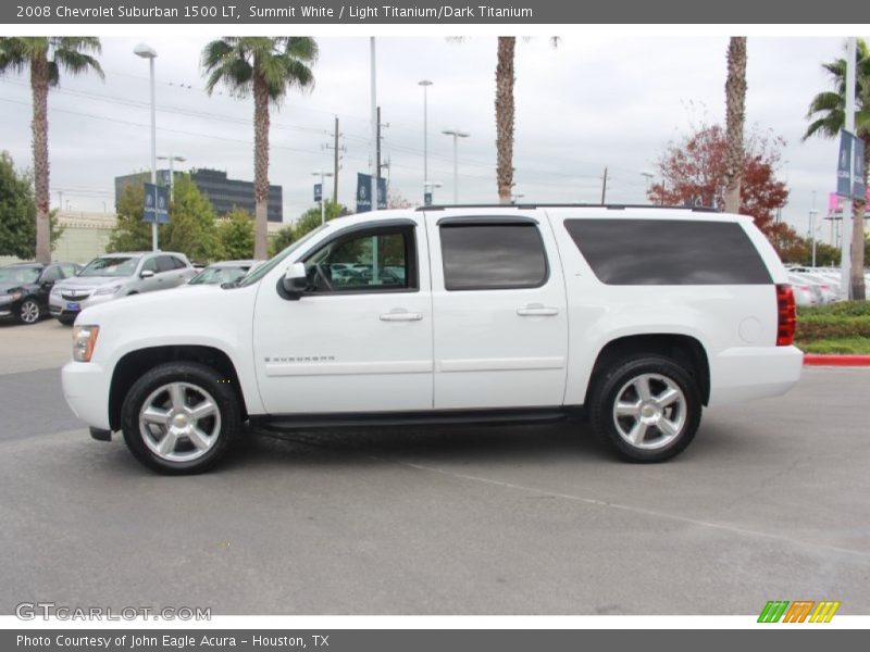 Summit White / Light Titanium/Dark Titanium 2008 Chevrolet Suburban 1500 LT