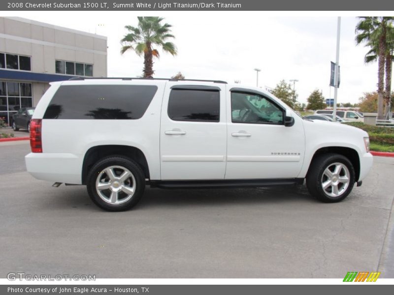 Summit White / Light Titanium/Dark Titanium 2008 Chevrolet Suburban 1500 LT
