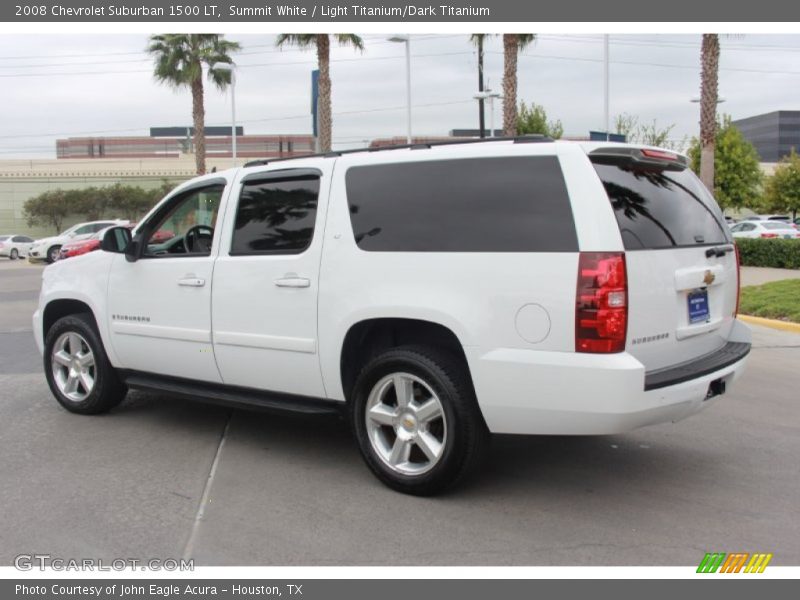 Summit White / Light Titanium/Dark Titanium 2008 Chevrolet Suburban 1500 LT