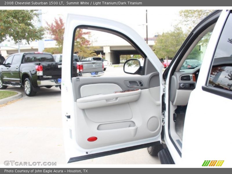 Summit White / Light Titanium/Dark Titanium 2008 Chevrolet Suburban 1500 LT