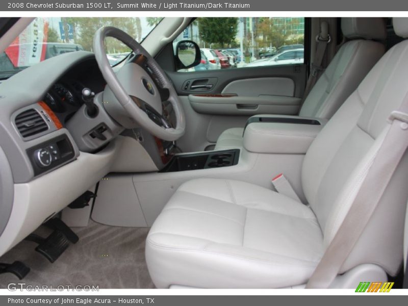 Summit White / Light Titanium/Dark Titanium 2008 Chevrolet Suburban 1500 LT