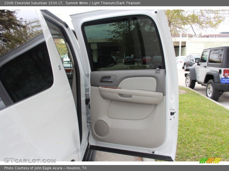 Summit White / Light Titanium/Dark Titanium 2008 Chevrolet Suburban 1500 LT