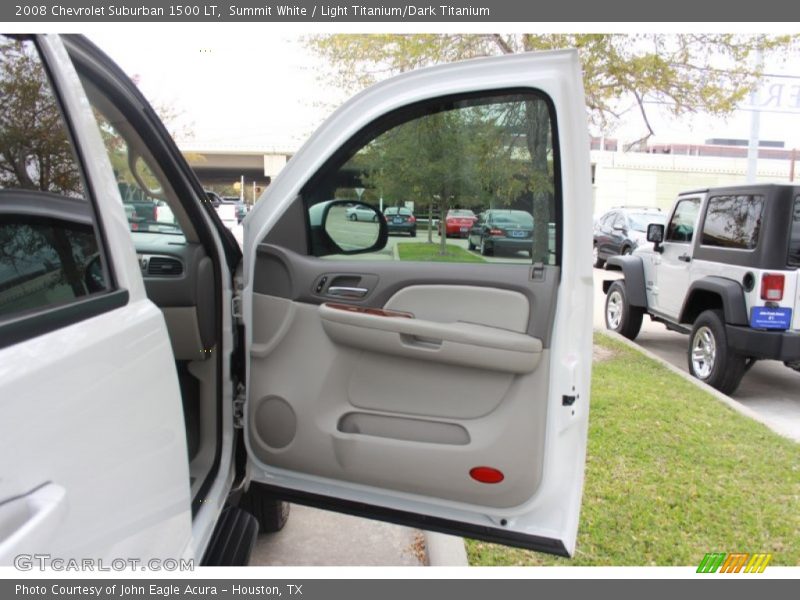 Summit White / Light Titanium/Dark Titanium 2008 Chevrolet Suburban 1500 LT