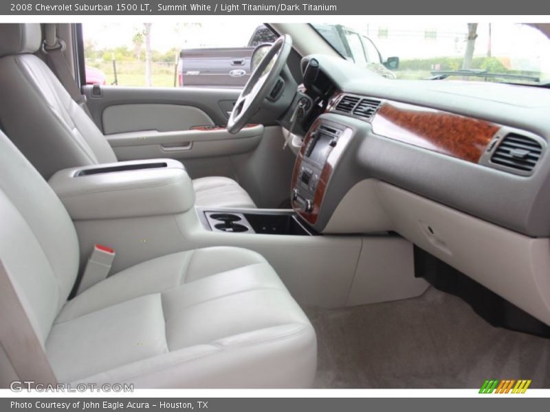 Summit White / Light Titanium/Dark Titanium 2008 Chevrolet Suburban 1500 LT