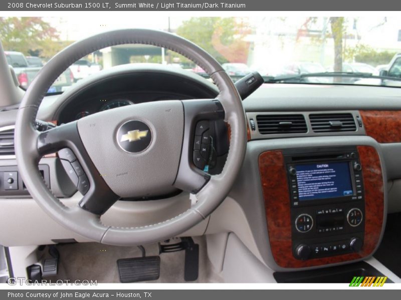 Summit White / Light Titanium/Dark Titanium 2008 Chevrolet Suburban 1500 LT
