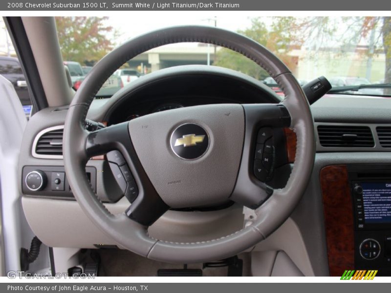 Summit White / Light Titanium/Dark Titanium 2008 Chevrolet Suburban 1500 LT