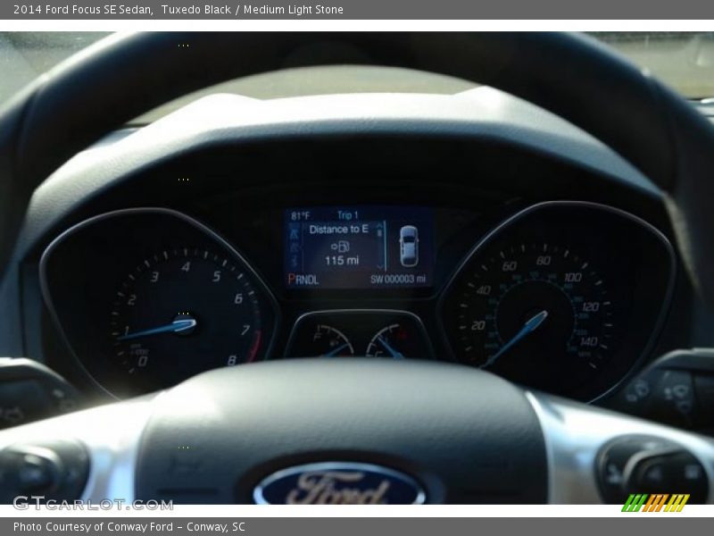Tuxedo Black / Medium Light Stone 2014 Ford Focus SE Sedan