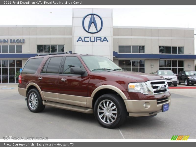 Royal Red Metallic / Camel 2011 Ford Expedition XLT