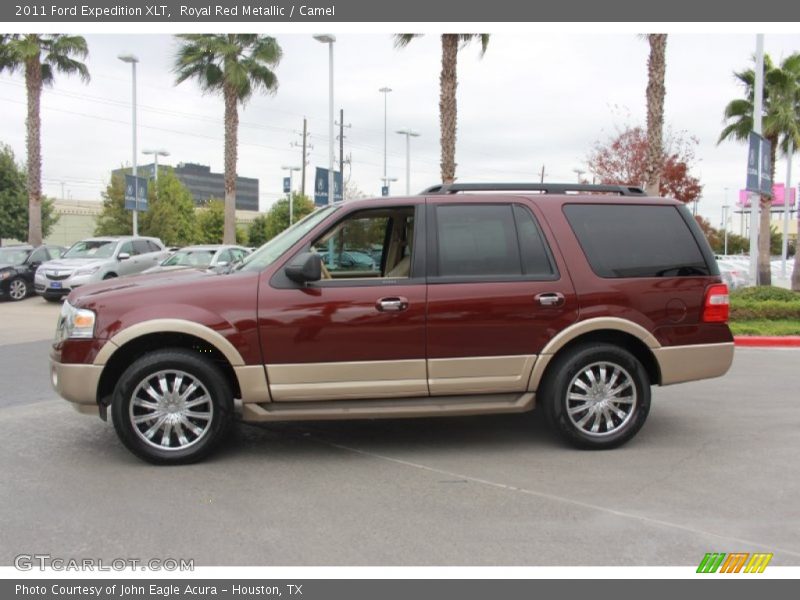 Royal Red Metallic / Camel 2011 Ford Expedition XLT