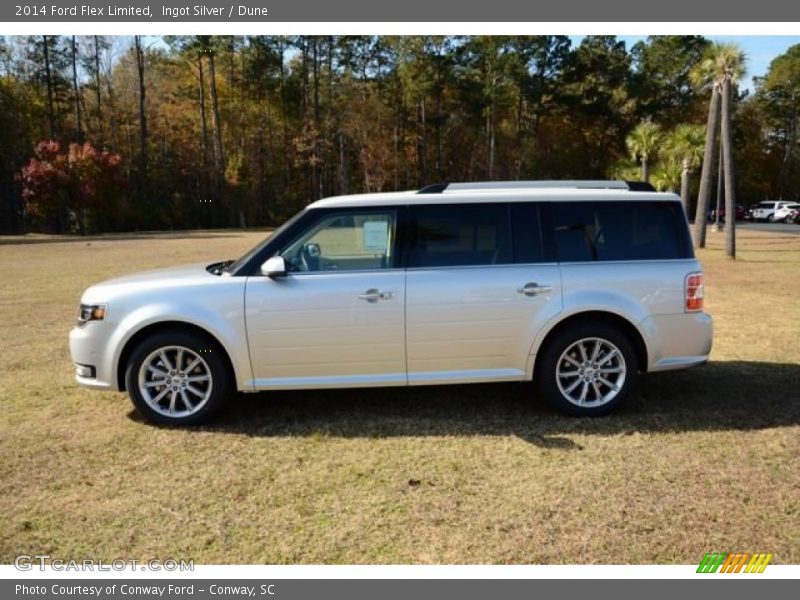 Ingot Silver / Dune 2014 Ford Flex Limited