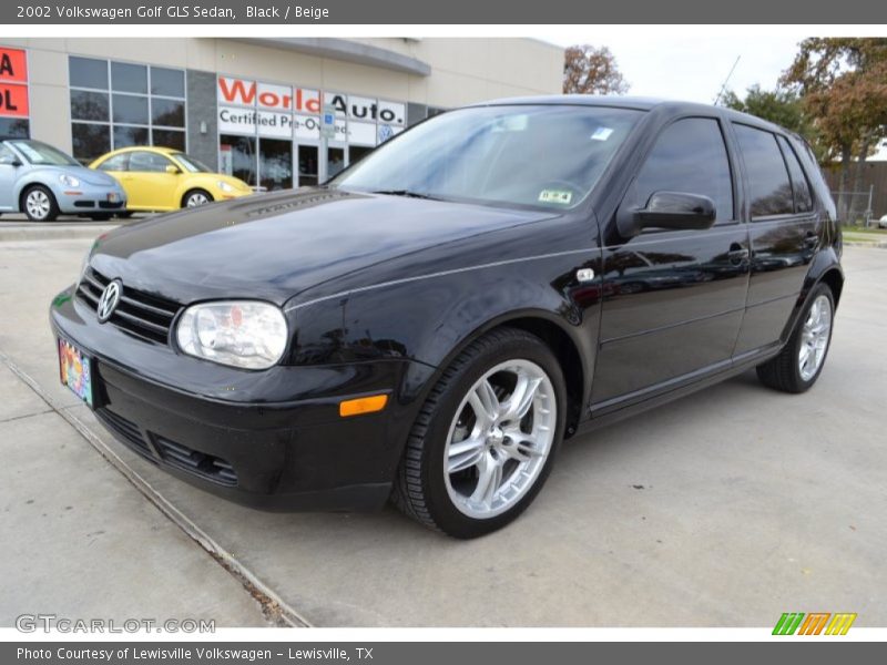 Black / Beige 2002 Volkswagen Golf GLS Sedan