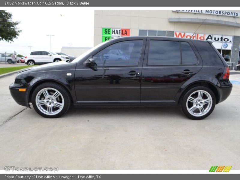 Black / Beige 2002 Volkswagen Golf GLS Sedan
