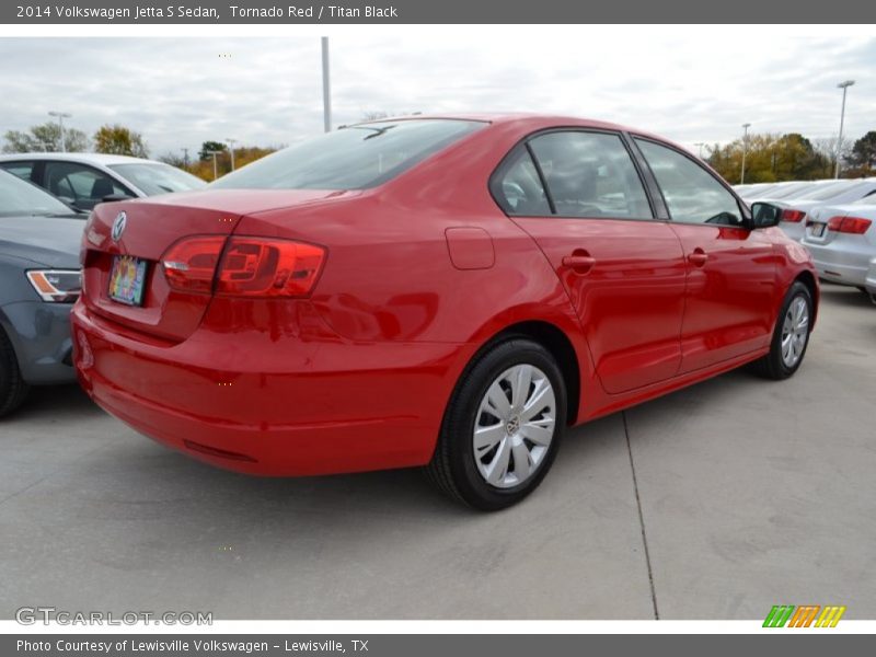 Tornado Red / Titan Black 2014 Volkswagen Jetta S Sedan
