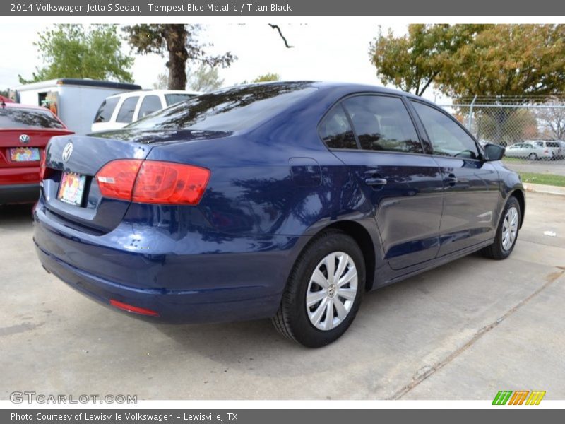 Tempest Blue Metallic / Titan Black 2014 Volkswagen Jetta S Sedan