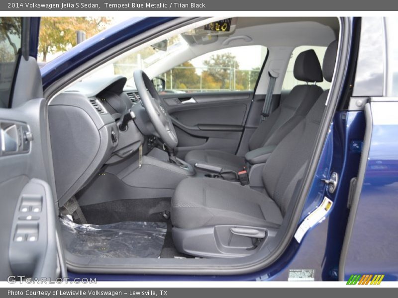 Tempest Blue Metallic / Titan Black 2014 Volkswagen Jetta S Sedan