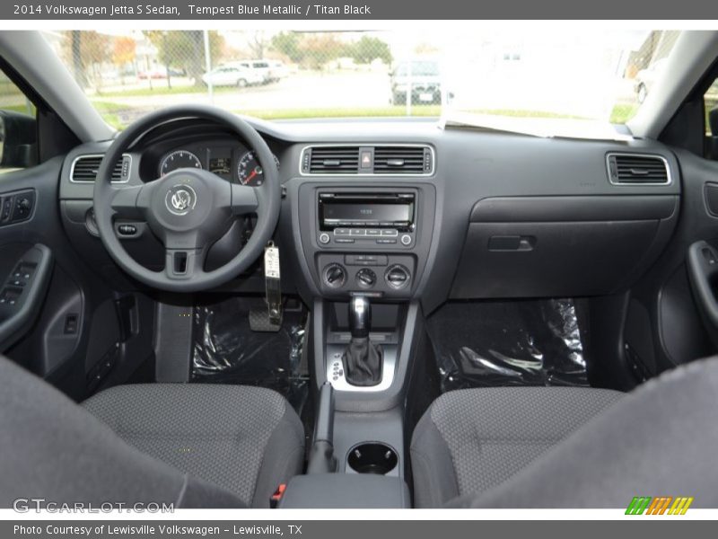 Tempest Blue Metallic / Titan Black 2014 Volkswagen Jetta S Sedan