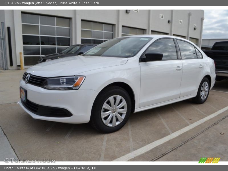 Pure White / Titan Black 2014 Volkswagen Jetta S Sedan