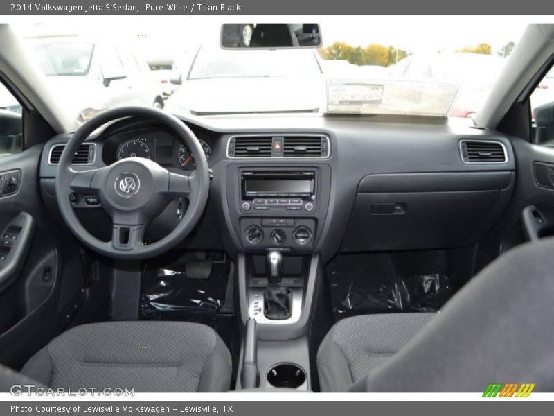 Pure White / Titan Black 2014 Volkswagen Jetta S Sedan