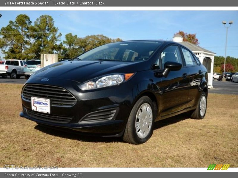Tuxedo Black / Charcoal Black 2014 Ford Fiesta S Sedan