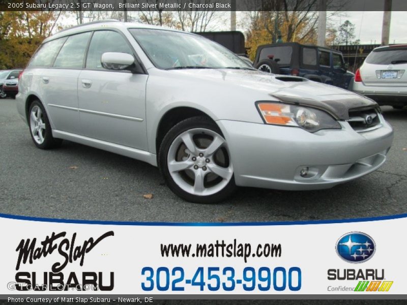 Brilliant Silver Metallic / Charcoal Black 2005 Subaru Legacy 2.5 GT Wagon