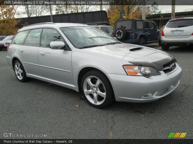 Brilliant Silver Metallic / Charcoal Black 2005 Subaru Legacy 2.5 GT Wagon