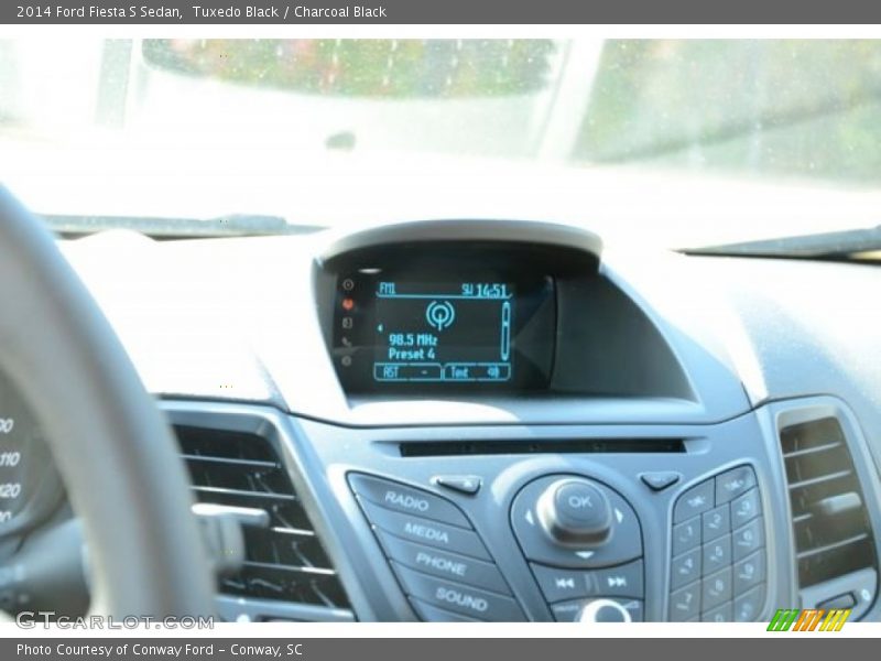 Tuxedo Black / Charcoal Black 2014 Ford Fiesta S Sedan