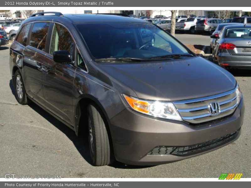 Smoky Topaz Metallic / Truffle 2012 Honda Odyssey EX-L