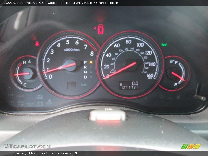 Brilliant Silver Metallic / Charcoal Black 2005 Subaru Legacy 2.5 GT Wagon