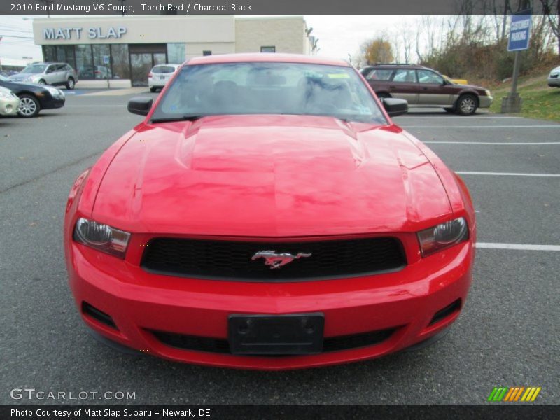 Torch Red / Charcoal Black 2010 Ford Mustang V6 Coupe