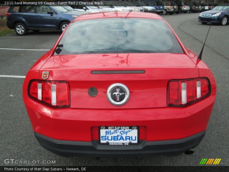 Torch Red / Charcoal Black 2010 Ford Mustang V6 Coupe