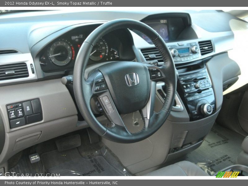 Smoky Topaz Metallic / Truffle 2012 Honda Odyssey EX-L