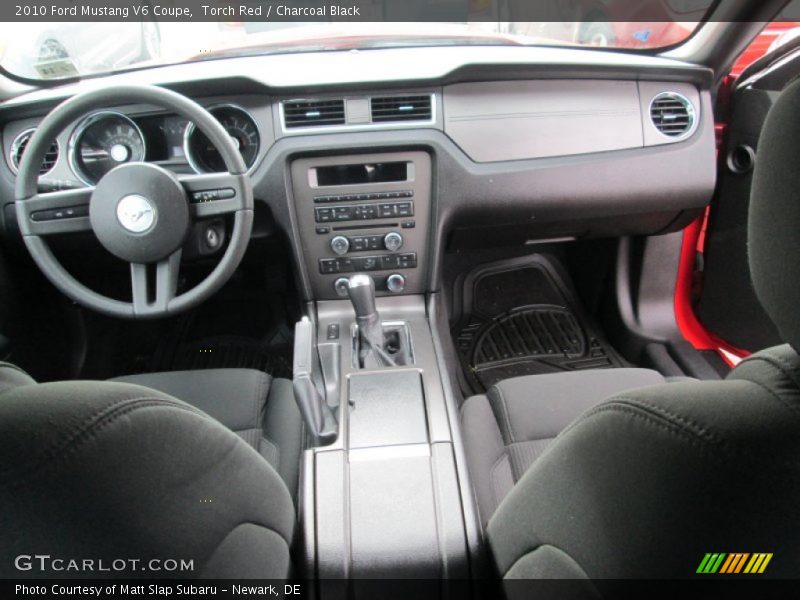 Torch Red / Charcoal Black 2010 Ford Mustang V6 Coupe