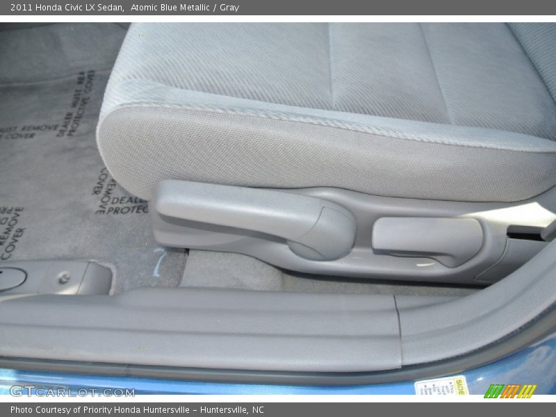 Atomic Blue Metallic / Gray 2011 Honda Civic LX Sedan