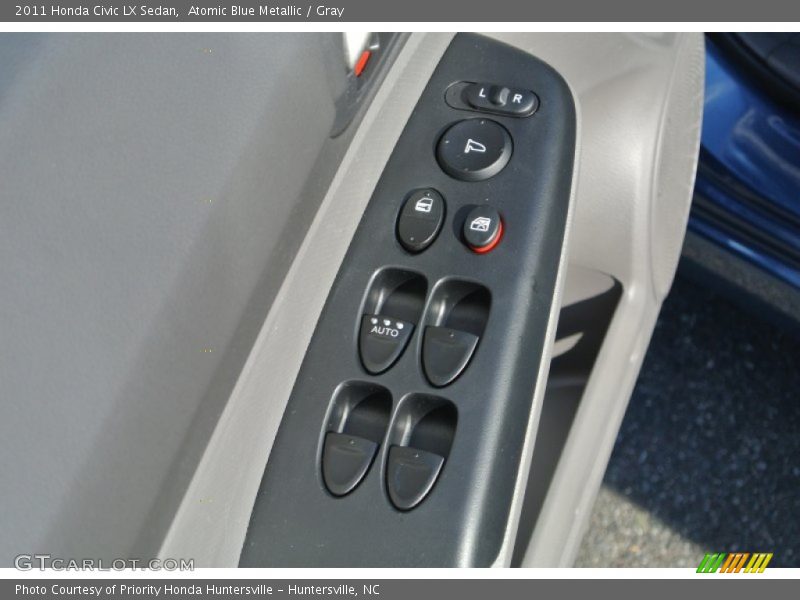 Atomic Blue Metallic / Gray 2011 Honda Civic LX Sedan