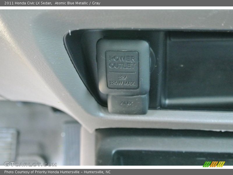 Atomic Blue Metallic / Gray 2011 Honda Civic LX Sedan