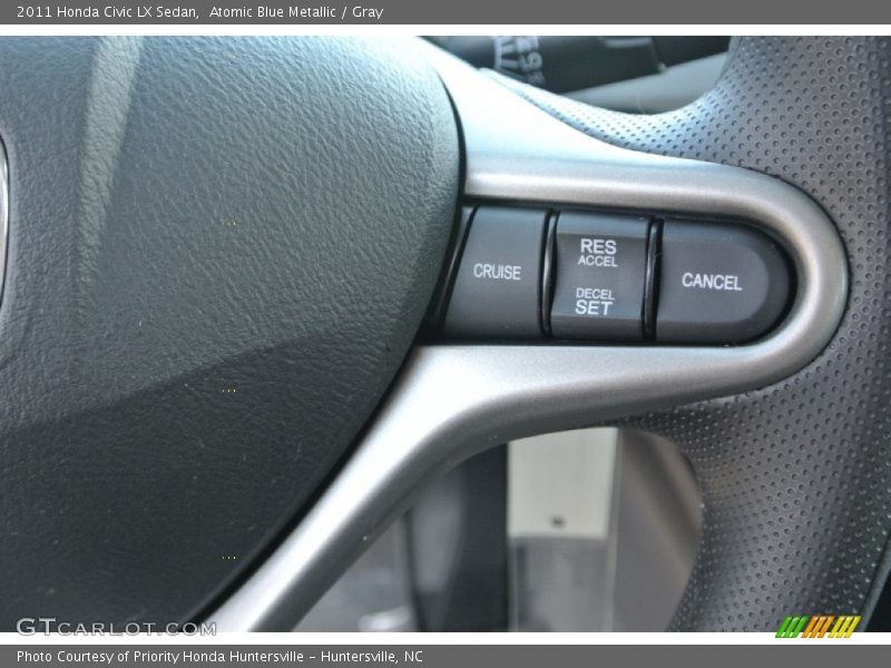Atomic Blue Metallic / Gray 2011 Honda Civic LX Sedan
