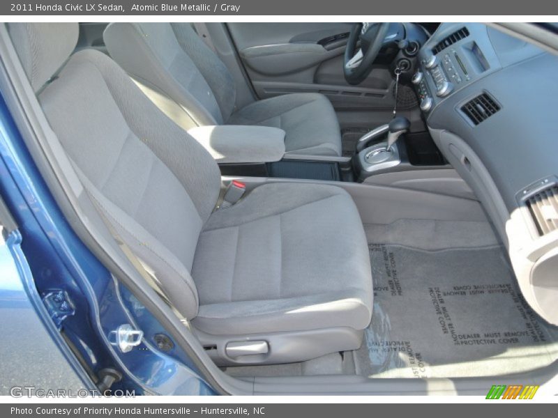 Atomic Blue Metallic / Gray 2011 Honda Civic LX Sedan