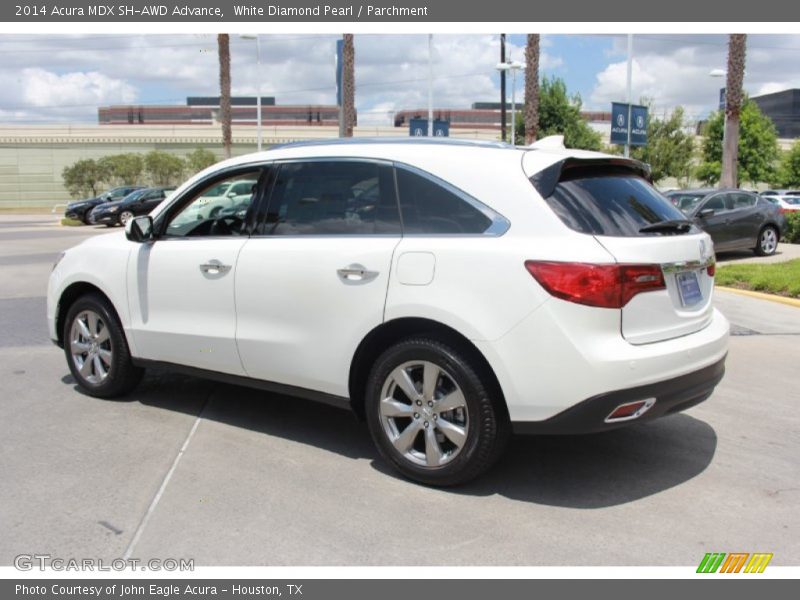 White Diamond Pearl / Parchment 2014 Acura MDX SH-AWD Advance