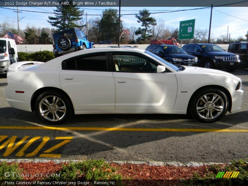 Bright White / Tan/Black 2012 Dodge Charger R/T Plus AWD