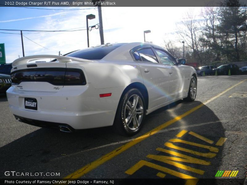 Bright White / Tan/Black 2012 Dodge Charger R/T Plus AWD