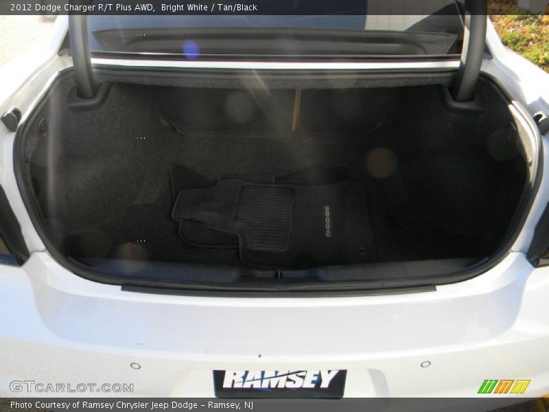 Bright White / Tan/Black 2012 Dodge Charger R/T Plus AWD