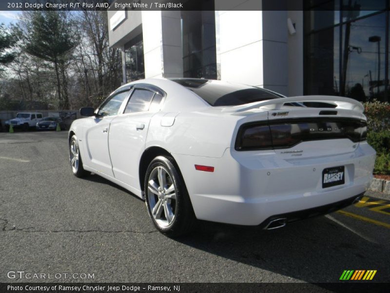 Bright White / Tan/Black 2012 Dodge Charger R/T Plus AWD