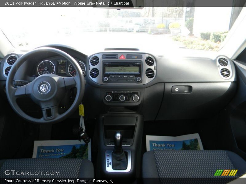 Alpine Gray Metallic / Charcoal 2011 Volkswagen Tiguan SE 4Motion