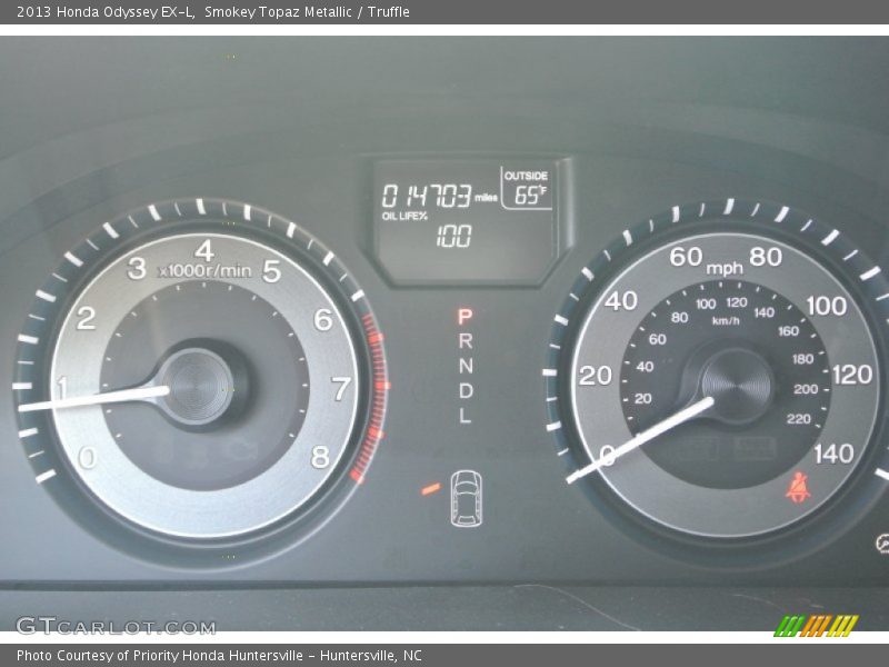 Smokey Topaz Metallic / Truffle 2013 Honda Odyssey EX-L