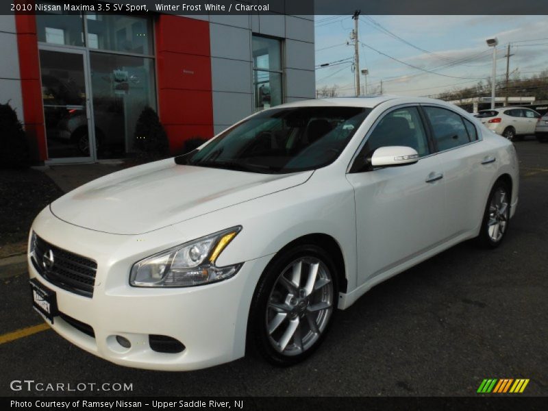 Winter Frost White / Charcoal 2010 Nissan Maxima 3.5 SV Sport