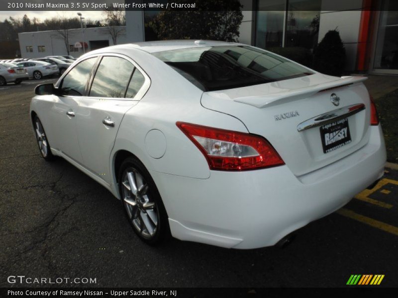 Winter Frost White / Charcoal 2010 Nissan Maxima 3.5 SV Sport