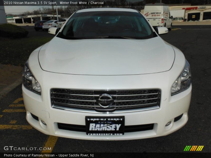 Winter Frost White / Charcoal 2010 Nissan Maxima 3.5 SV Sport