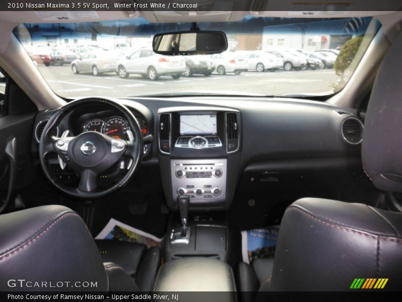 Winter Frost White / Charcoal 2010 Nissan Maxima 3.5 SV Sport