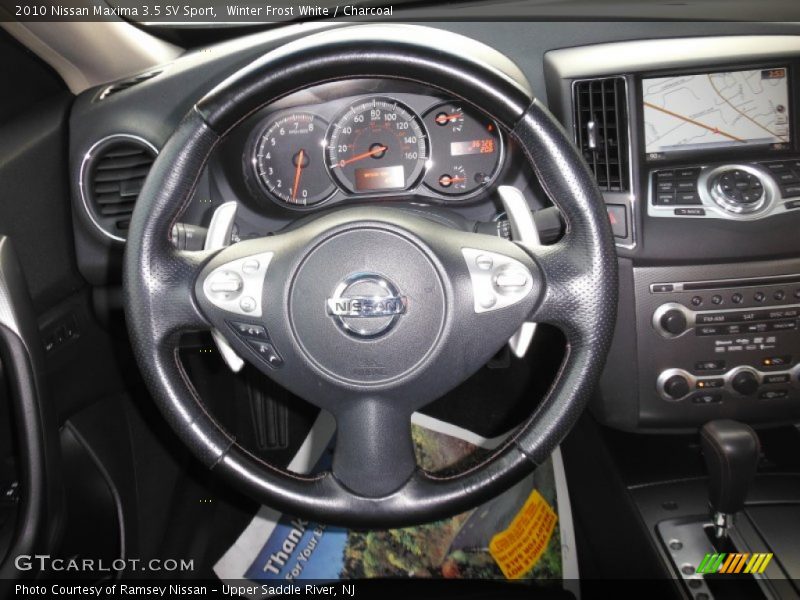 Winter Frost White / Charcoal 2010 Nissan Maxima 3.5 SV Sport